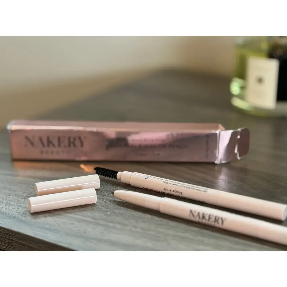 Nakery Beauty Instant Brow Filler Universal Eyebrow Pencil Duo – NEW